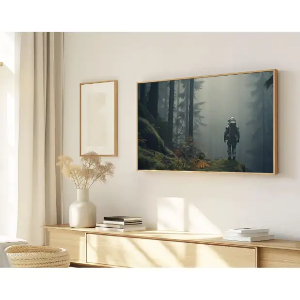 Quadro Decorativo N°250 - Panorâmico - Astronauta - Galix