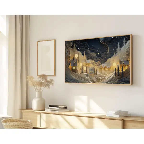 Quadro Decorativo N°222 - Panorâmico - Ondas do Mar - Galix