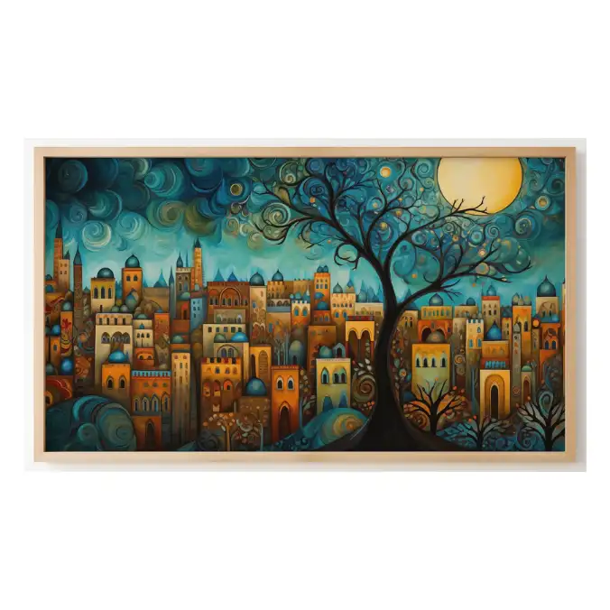 Quadro Decorativo N°239 - Panorâmico - Cidadela Antiga - Galix