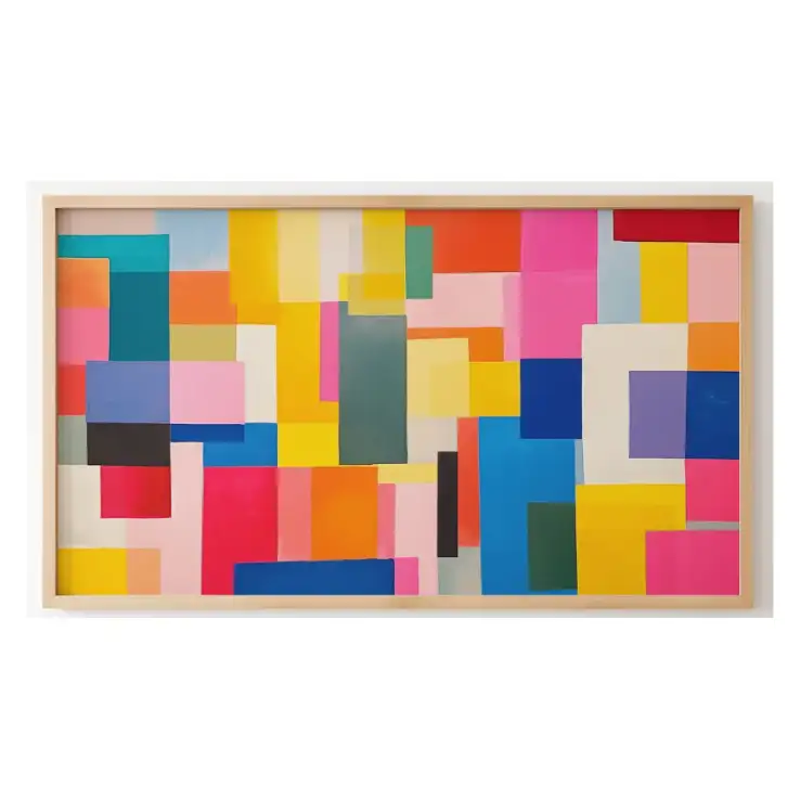 Quadro Decorativo N°100 - Panorâmico Mosaico - Cores - Galix