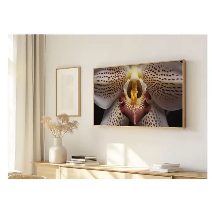 Quadro Decorativo N°133 - Panorâmico Botânico - Orquídea Macro - Galix
