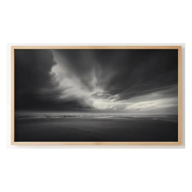 Quadro Decorativo N°221 - Panorâmico - Ondas do Mar - Galix