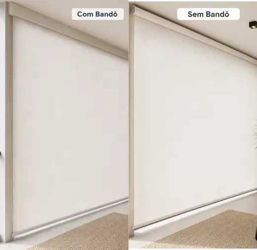 Cortina Persiana Rolô Solar 0% Branca Off-White