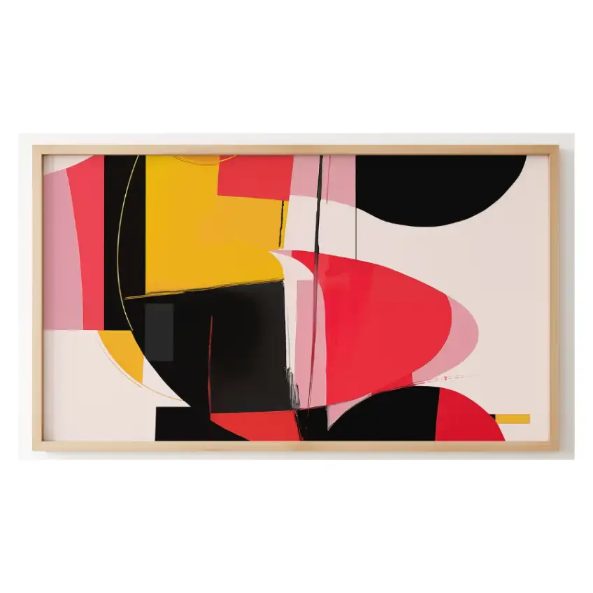 Quadro Decorativo N°120 - Panorâmico Abstrato - Geométrico - Galix