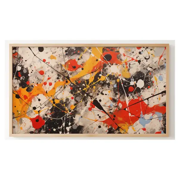 Quadro Decorativo N°9 - Panorâmico Expressionismo Respingos - Galix