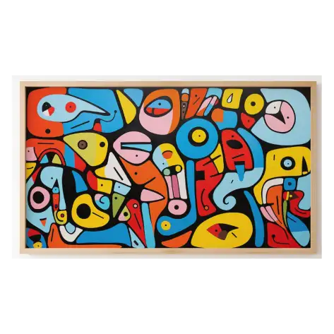 Quadro Decorativo N°25 - Panorâmico Pop Abstrato Lúdico - Galix