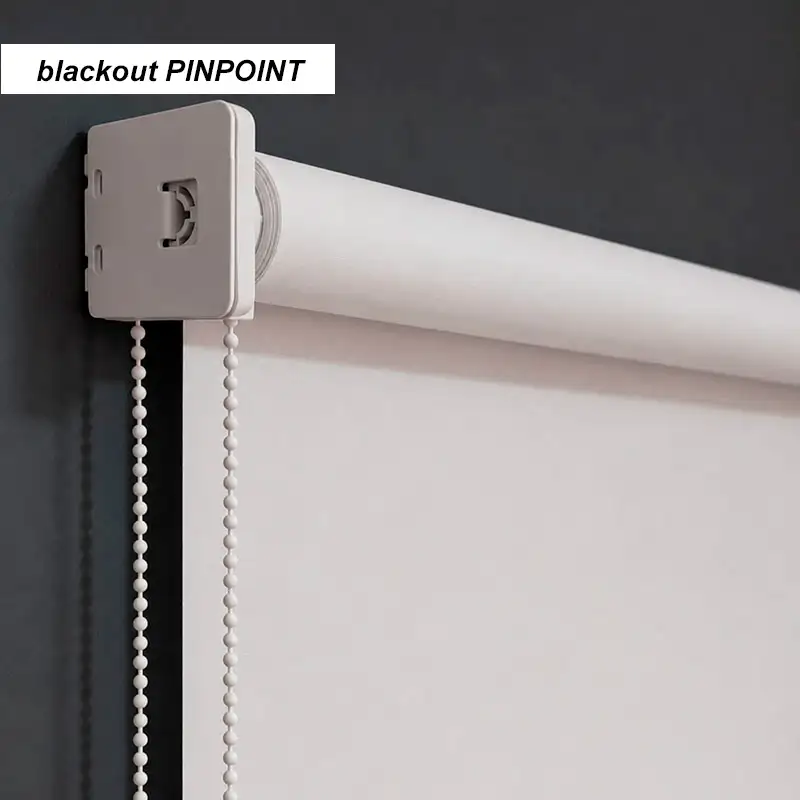 Cortina Persiana Rolô Blackout Pinpoint Branca