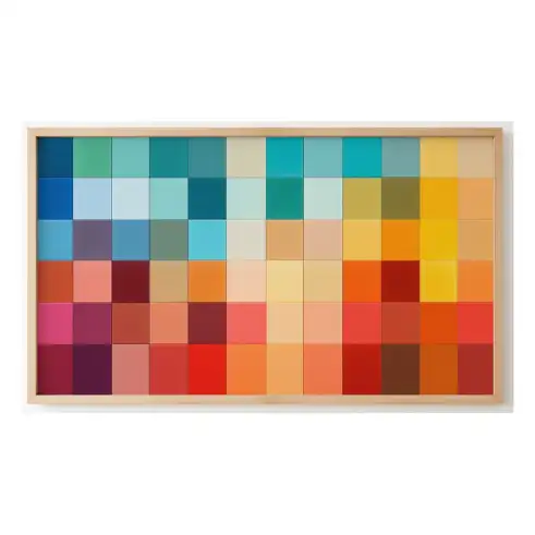 Quadro Decorativo N°60 - Panorâmico Abstrato Geométricos - Galix