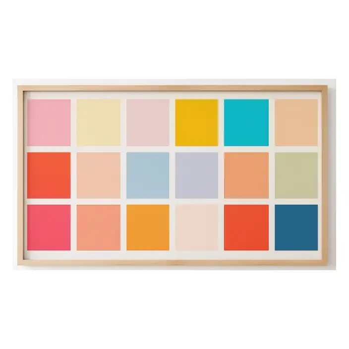 Quadro Decorativo N°82 - Panorâmico Paleta Cores - Galix