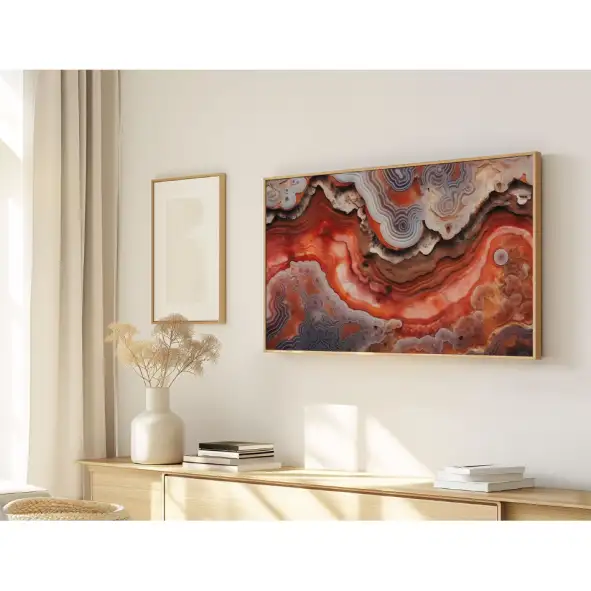 Quadro Decorativo N°204 - Panorâmico - Pedra Ágata - Galix