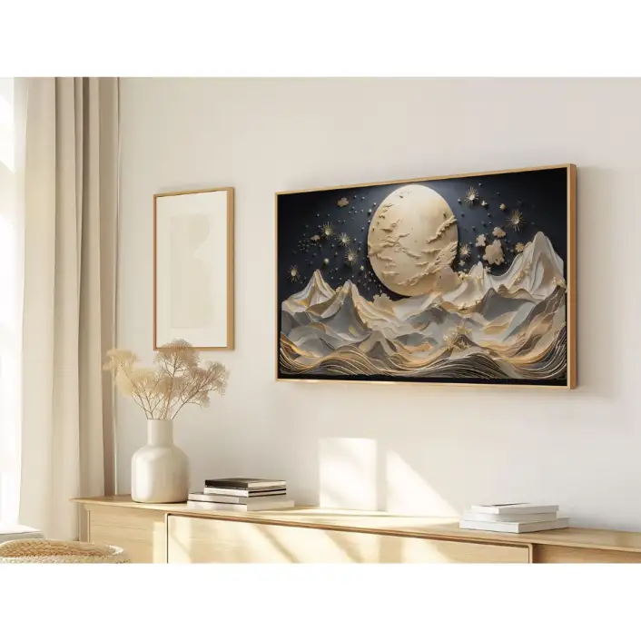 Quadro Decorativo N°220  - Panorâmico - Ondas do Mar - Galix