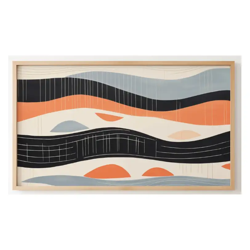 Quadro Decorativo N°208 - Panorâmico - Ondas do Mar - Galix