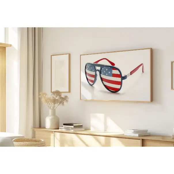 Quadro Decorativo N°257 - Panorâmico - Oculos Aviador - Galix