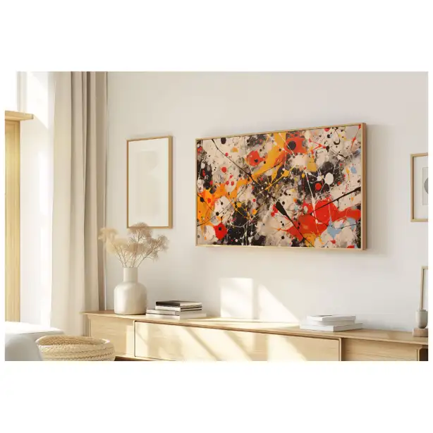 Quadro Decorativo N°9 - Panorâmico Expressionismo Respingos - Galix