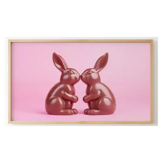 Quadro Decorativo N°30 - Panorâmico Coelhos Pop Toy Art - Galix
