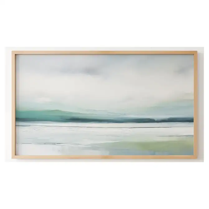 Quadro Decorativo N°211 - Panorâmico Abstrata - Ondas do Mar - Galix