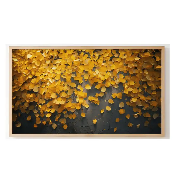 Quadro Decorativo N°146 - Panorâmico Botânico - Folhas de Outono - Galix