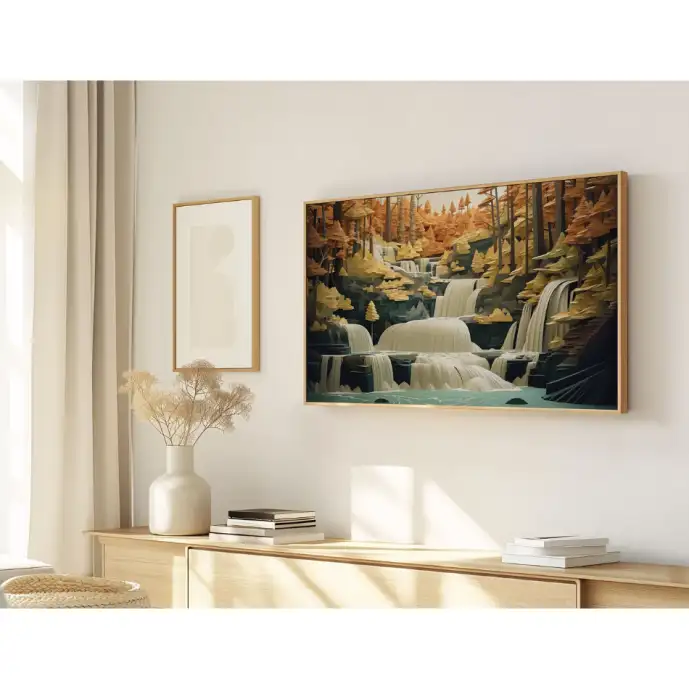 Quadro Decorativo N°214 - Panorâmico - Ondas do Mar - Galix
