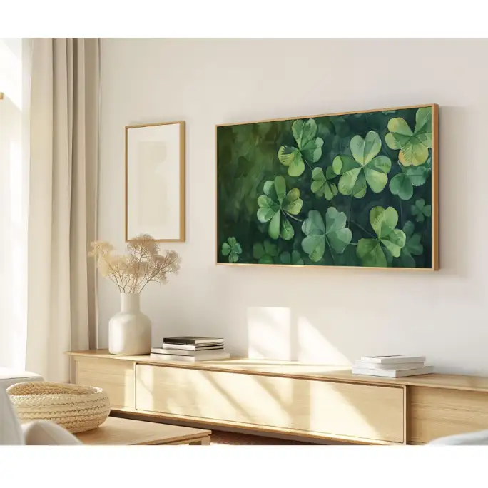 Quadro Decorativo N°141 - Panorâmico Botânico - Trevos - Galix