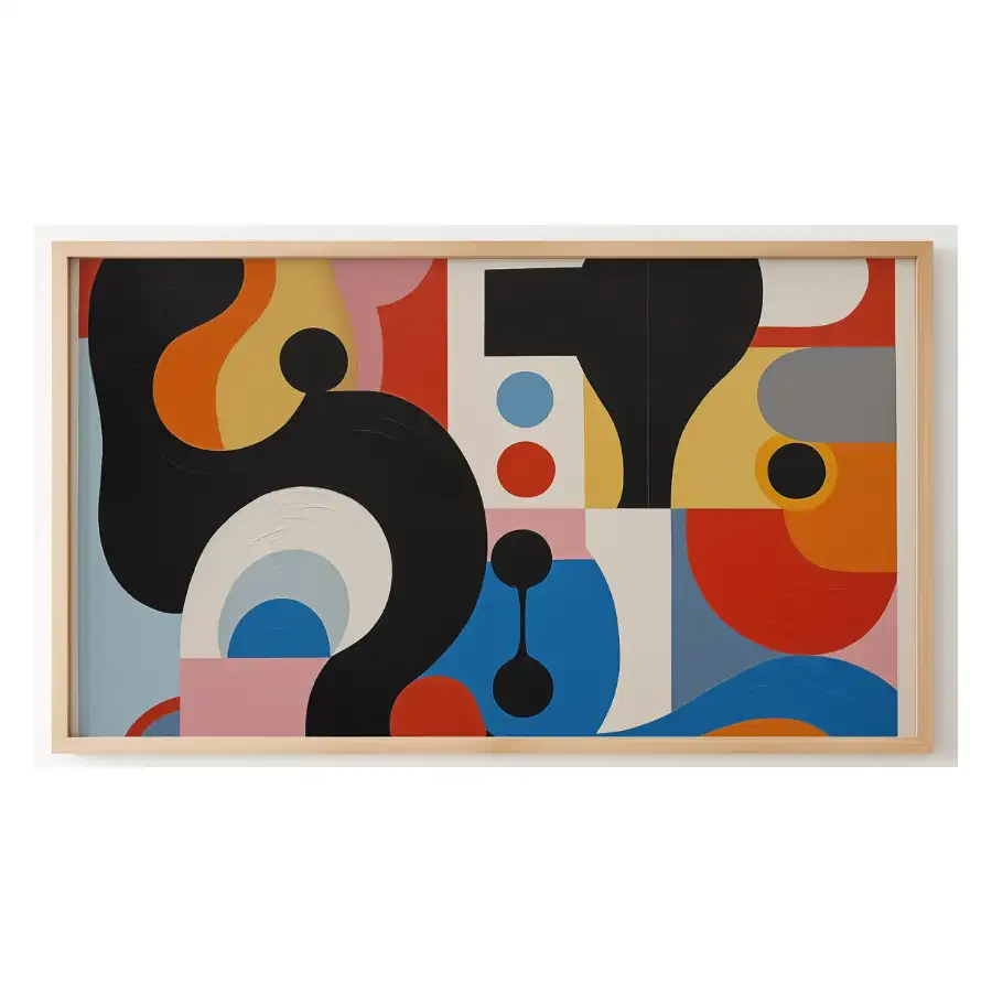 Quadro Decorativo N°3  - Panorâmico Geométrico - Modernista - Galix