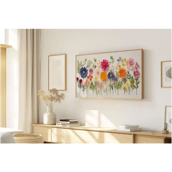 Quadro Decorativo N°164 - Panorâmico Botânico - Flores - Galix