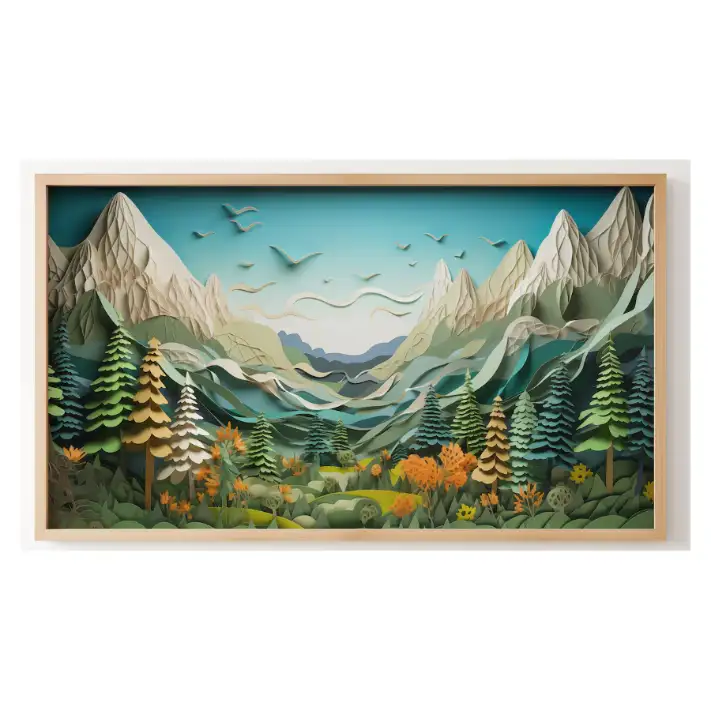 Quadro Decorativo N°227 - Panorâmico - Vale Verdejante - Galix