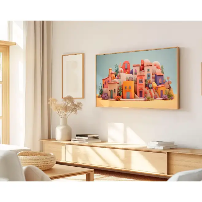 Quadro Decorativo N°130 - Panorâmico Vilarejo Lúdico - Galix