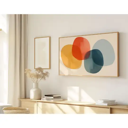 Quadro Decorativo N°65 - Panorâmico Formas Orgânicas - Galix