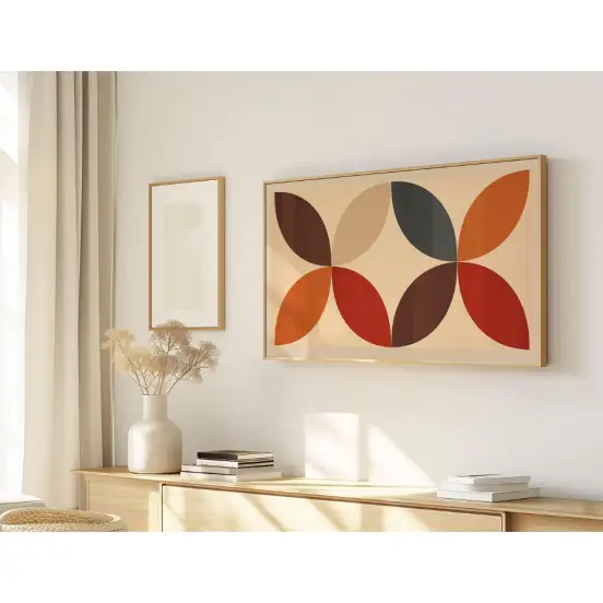 Quadro Decorativo N°71 - Panorâmico - Abstrato Terroso - Galix
