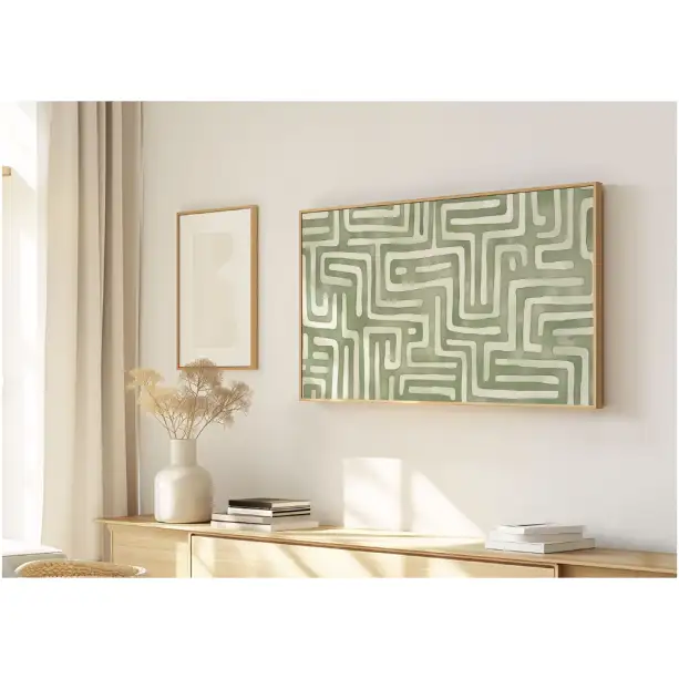 Quadro Decorativo N°4 - Panorâmico Abstrato - Tribal - Galix