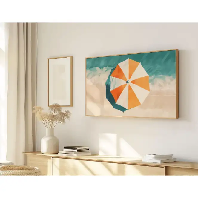 Quadro Decorativo N°194 - Panorâmico Praia Guarda - Sol - Galix