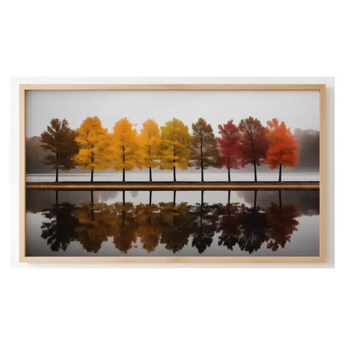 Quadro Decorativo N°234 - Panorâmico - Arvores Outonais - Galix