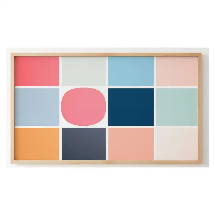 Quadro Decorativo N°92  - Panorâmico Mosaico - Grade - Galix