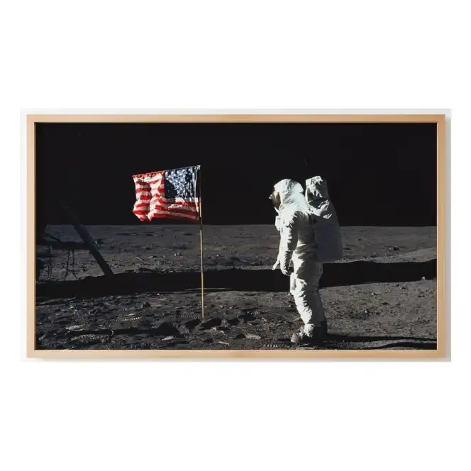 Quadro Decorativo N°252 - Panorâmico - Astronauta Solo Lunar - Galix