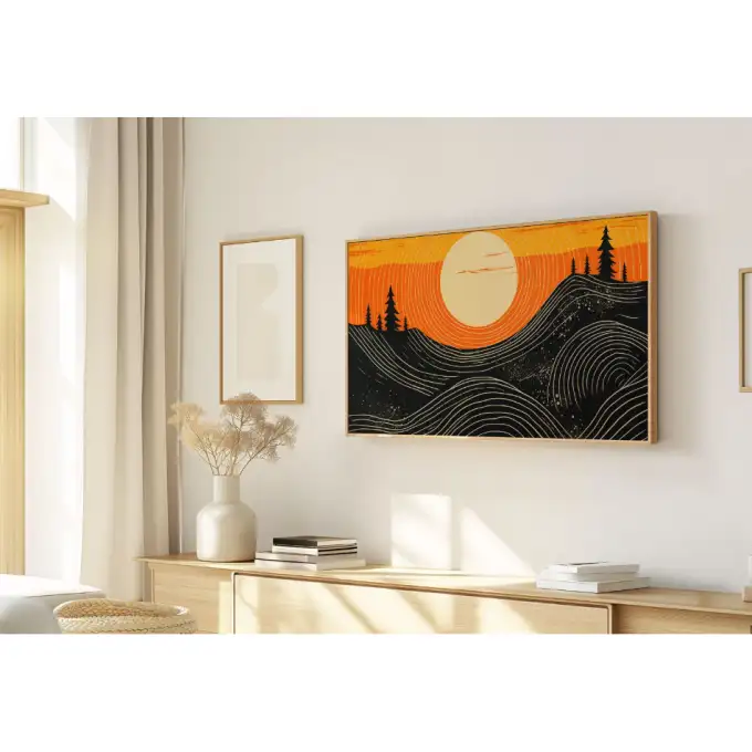 Quadro Decorativo N°244 - Panorâmico - Colinas Sol Poente - Galix