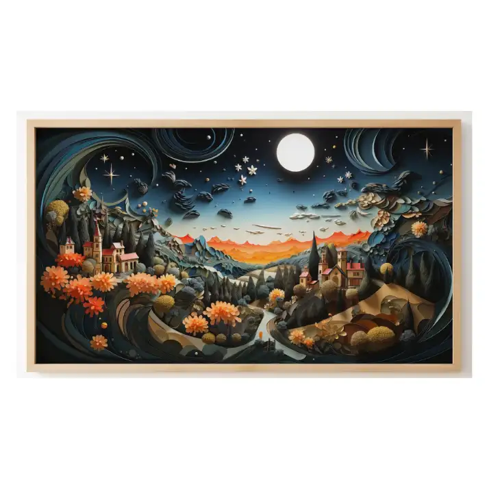 Quadro Decorativo N°246 - Panorâmico - Vilarejo - Galix