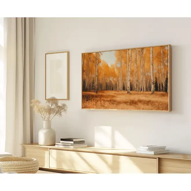 Quadro Decorativo N°240 - Panorâmico - Alamos Dourado - Galix