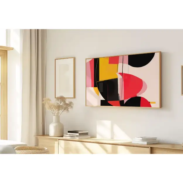 Quadro Decorativo N°120 - Panorâmico Abstrato - Geométrico - Galix