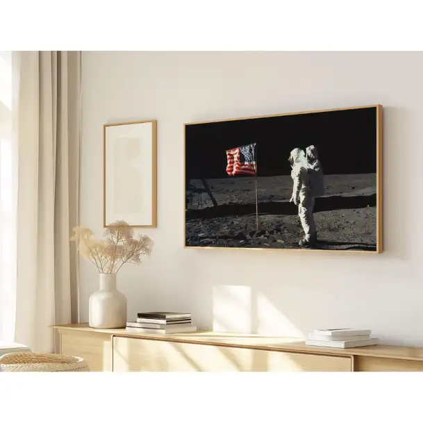 Quadro Decorativo N°252 - Panorâmico - Astronauta Solo Lunar - Galix