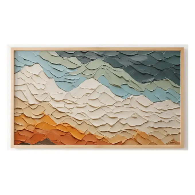 Quadro Decorativo N°78 - Panorâmico Abstrato - Montanhas do Madeira - Galix