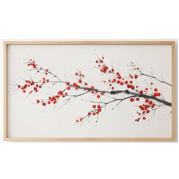 Quadro Decorativo N°134 - Panorâmico Botânico - Cerejeira Sumi - Galix