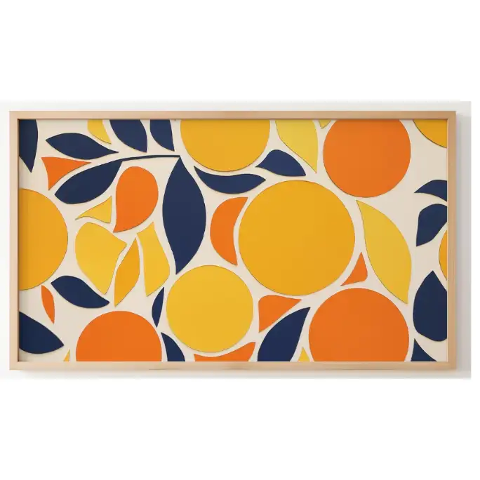 Quadro Decorativo N°178  - Panorâmico Botânico - Laranjas - Galix