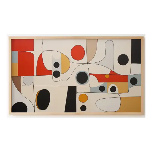 Quadro Decorativo N°23 - Panorâmico Abstrato - Biomórfico - Galix