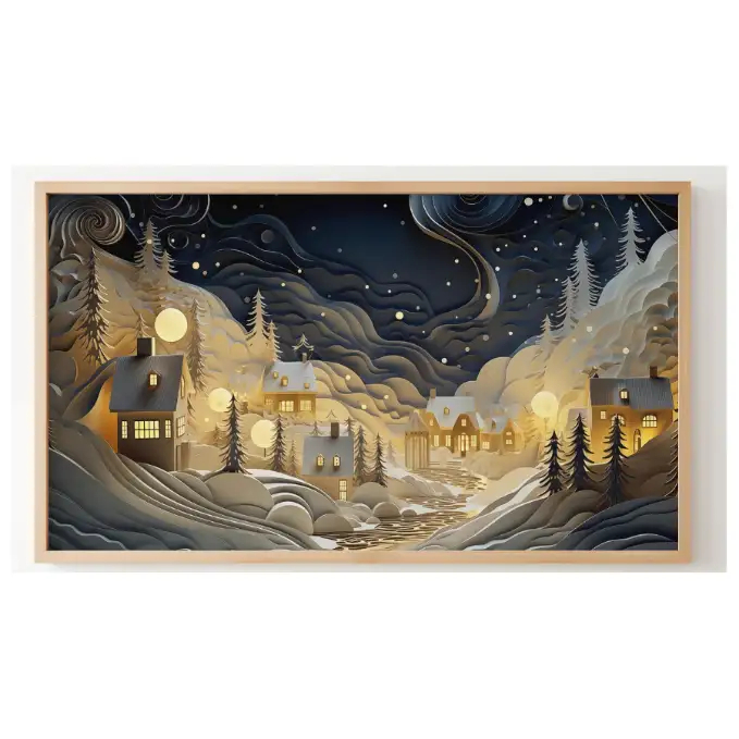 Quadro Decorativo N°222 - Panorâmico - Ondas do Mar - Galix